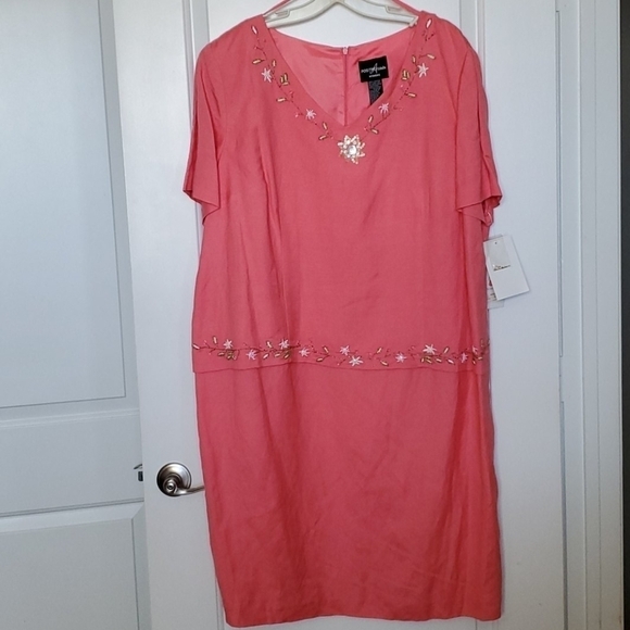 Positive Attitude Dresses & Skirts - Positive Attitude Salmon Dress Sz.22